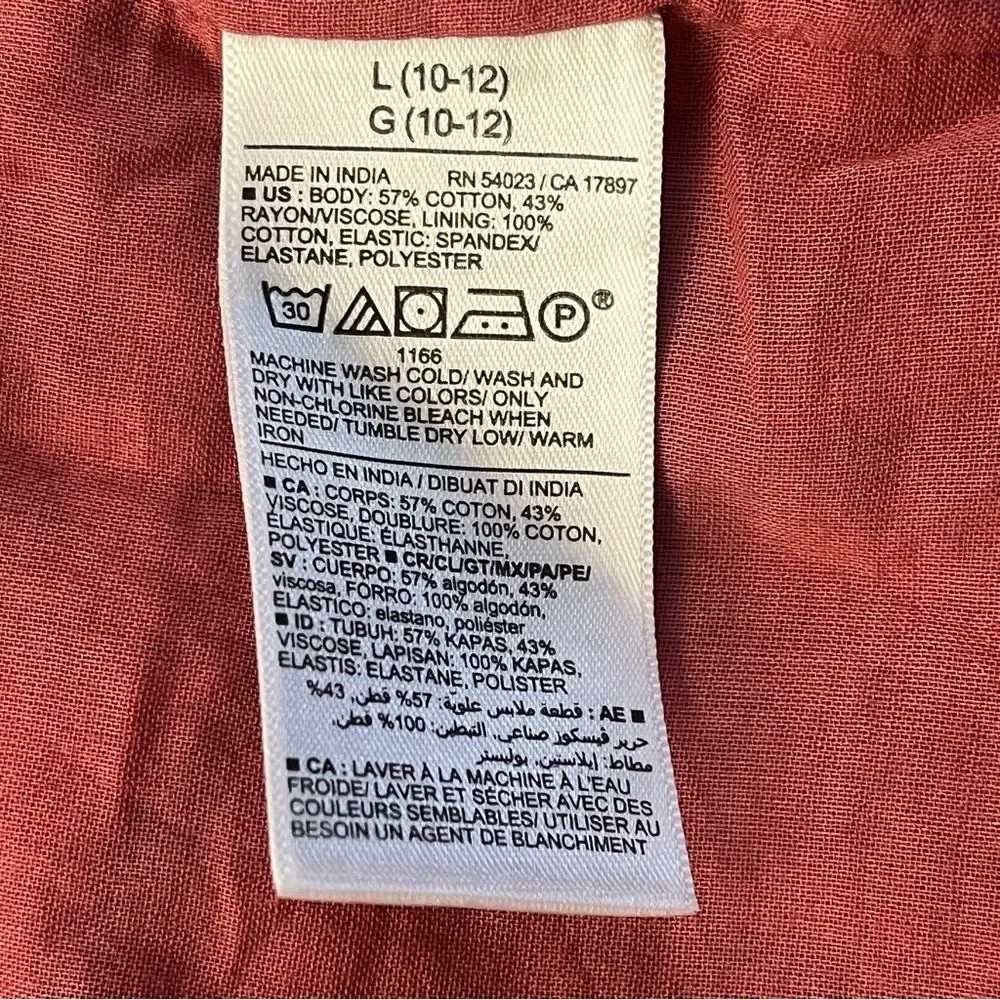 NWT Old Navy Girls Textured Clip-Dot Flutter-Sleeve Fit & Flare Dress Lge 10-12